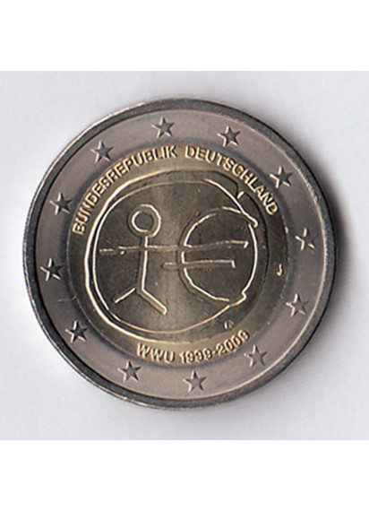 2009 - 2 Euro GERMANIA Unione Economica e Monetaria Fdc
